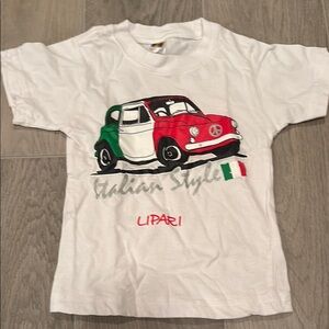 More Kids Italian Style White T-Shirt Size 0/2